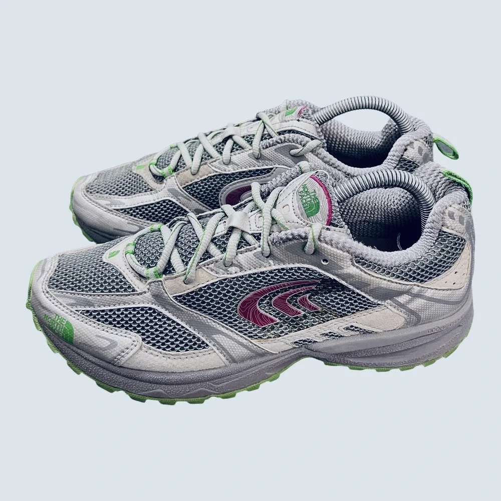 The North Face Women's Athletic Shoes Size 10 Silver Gray Trail Running Sneakers